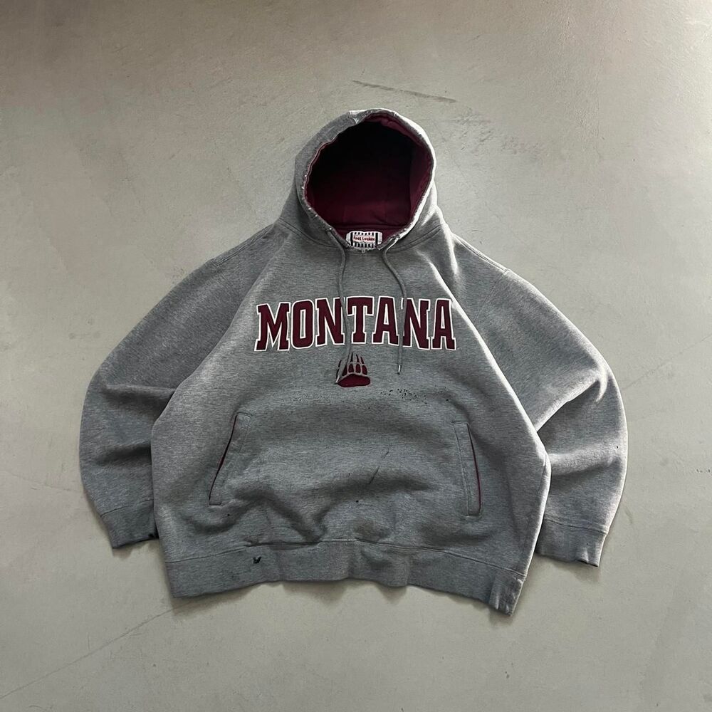 American-vintage Men's Grey Hoodie